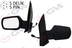 Dış Dikiz Aynası Sol Fıesta 02 Elektrikli Isıtmalı Konveks 5 Fiş Vm-312ehl - 2S61-17683-BP-1148205-1222828