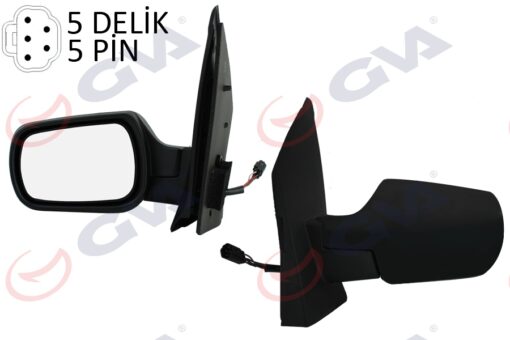 Dış Dikiz Aynası Sol Fıesta 02 Elektrikli Isıtmalı Konveks 5 Fiş Vm-312ehl - 2S61-17683-BP-1148205-1222828