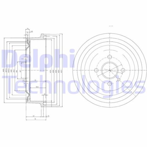 Arka Fren Kampanası Combo B 1.2.1.4i.1.7d 94-01 Ascona A-b-c-kadett - 568056-568038-90135264-92014927