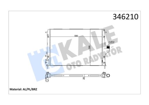 Radyatör Dacıa Duster 10 Logan 05 1.5 Dci Mek.şanz. / Ac Al/pl/brz - 214100598R-8200582026