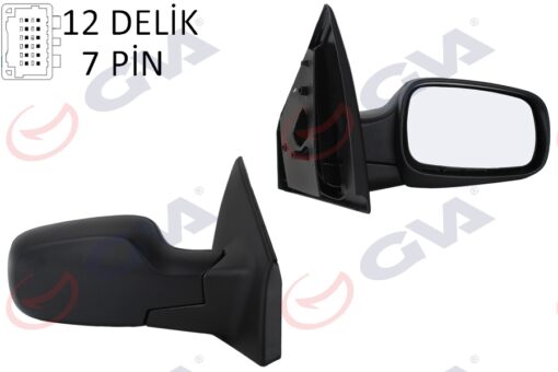 Dış Dikiz Aynası Sağ Clıo 06 Elektrikli Isıtmalı Sensörlü Konveks 7 Fiş Vm-6136ehsr - 7701061193