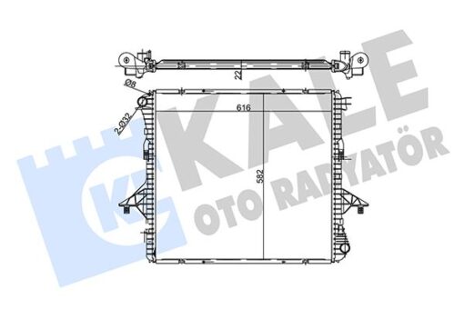 Radyatör Volkswagen Amarok 2.0 Tdı 2.0 Tsı 10 - Mt 22mm - 2H0121253A