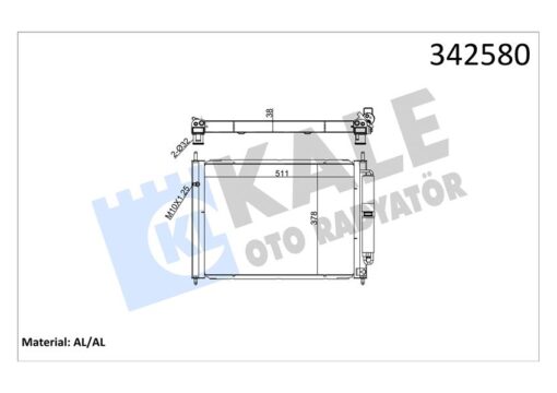 Radyatör Kondenser Tüplü Clıo Iıı-modus 1.5 Dcı Mek Ac 510x382x18 16 - 8200134606-8200289194-8200688382