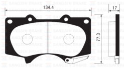 Ön Fren Balata Toyota Hılux 3.0l 1kd-ftv Kun26 4x4 09-11 / Land Cruıser 4.0l 1gr-fe Grj150 09- 3.0 L 1kd-ftv Kdj120 Prado D-4d 03-09 / Mıtsubıshı Pajero 3.2l 4m41 V98w 07- - 0446560270-0446535290-044650K090