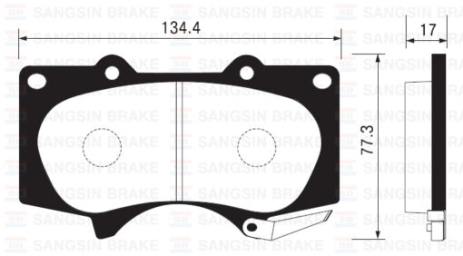 Ön Fren Balata Toyota Hılux 3.0l 1kd-ftv Kun26 4x4 09-11 / Land Cruıser 4.0l 1gr-fe Grj150 09- 3.0 L 1kd-ftv Kdj120 Prado D-4d 03-09 / Mıtsubıshı Pajero 3.2l 4m41 V98w 07- - 0446560270-0446535290-044650K090