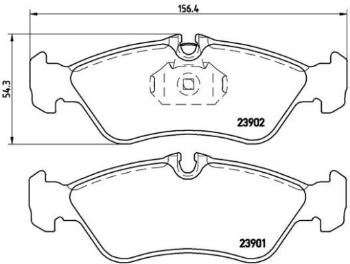 Fren Balatası Arka Mercedes Sprınter B901 B904 . Vw Lt 28-35-46 - A0024204020-2D0698451