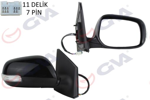 Dış Dikiz Aynası Sağ Corolla 10 Elektrikli Isıtmalı Katlanır Sinyalli Astarlı Konveks 7 Fiş Vm-6264nebr - 8791012G90