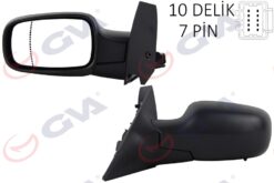 Dış Dikiz Aynası Sol Scenıc 03-08 Elektrikli Isıtmalı Asferik 5 Fiş Vm-139ehpal - 7701055996-7701068384