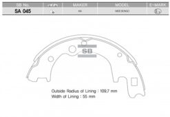 Arka Kampana Pabuç Balata Kıa K2500 2.5l D4bh Tcı 00- - OK71F3328Z