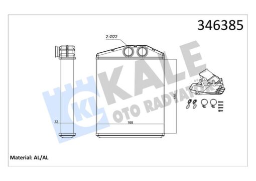 Kalorifer Radyatörü Vectra C 02 Sıgnum 03 Z18xer 185x169 - 1618260-93171801
