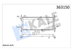 Brazıng Versiyonu Kl372600 Opel Corsa B Combo 1.5d 93 00 Mt Mekanik 650x270x42 Su Radyatörü - 1300151-90410049