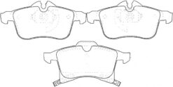 Ön Fren Balata Opel Astra H 04- / Merıva 03- / Zafıra 05- / Corsa C D 03- / Combo 04- - 1605992-93176115-1605080-1605998