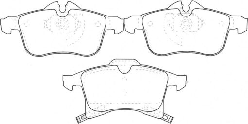 Ön Fren Balata Opel Astra H 04- / Merıva 03- / Zafıra 05- / Corsa C D 03- / Combo 04- - 1605992-93176115-1605080-1605998