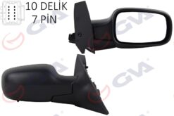 Dış Dikiz Aynası Sağ Scenıc 03-08 Elektrikli Isıtmalı Sensörlü Konveks 7 Fiş Vm-139ehpsr - 7701055997-7701068385