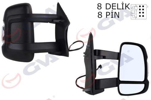 Dış Dikiz Aynası Sağ Ducato-boxer-jumper 06 Elektrikli Isıtmalı Sinyalli Uzun Kol Konveks 8 Fiş Vm-6203nehr - 8153.W3-1635685780-735661846
