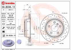 Fren Dıskı Arka Bmw F30 F32 F34 F36 Delikli - 34216864900