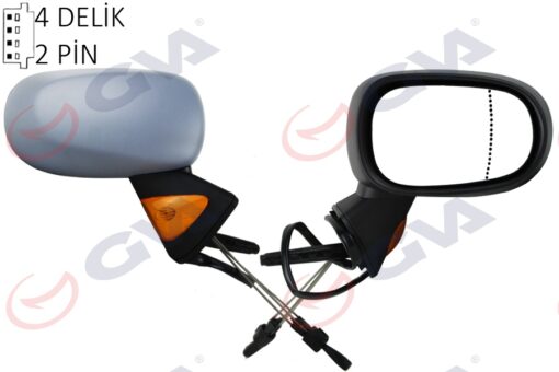 Dış Dikiz Aynası Sağ Modus 04 Mekanik Sinyalli Sensörlü Astarlı Konveks Vm-120psr - 7701059146