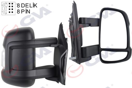 Dış Dikiz Aynası Sağ Ducato-boxer-jumper 06 Elektrikli Isıtmalı Sinyalli Orta Uzun Kol Konveks 8 Fiş Vm-6202ehr - 8153.W2-1635194180-735661845