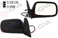 Dış Dikiz Aynası Sağ Corolla 97 Elektrikli Isıtmalı Konveks 3 Fiş Vm-278er