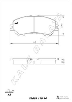 Ön Balata Renault Kadjar 15 Koleos Iı 15 Nıssan Qashqaı J11 13 X Traıl Iıı 14 - 410604EA0A-D10604CA0A-410601596R