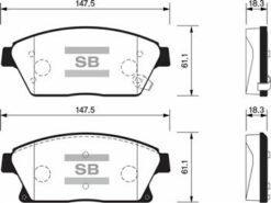 Ön Fren Balata Opel Astra J 10- / Mokka 13- / Zafıra C 11- / Chevrolet Cruze 1.6l J300 09- / Trax 1.4l 1.6l 11- 16 İnç 300mm - 1605178-1605135-13412810-1680880380