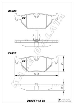 Fren Balatası Arka Bmw E30 E36 E46 E85 E86 - 34216778168
