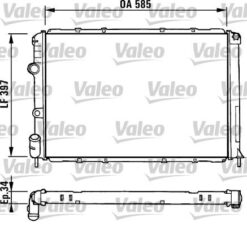 Radyatör Mgn I 95-99 Scenıc 00-03 1.6-2.0i-1.9dtı Ac Mek 585x397.5x34.5 - 7701352605-7700838133