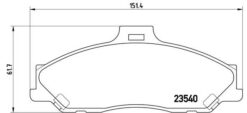 Ön Balata Ranger 2.5 D Td 4x4 99 3.0 Tdci 05 Mazda B Serisi 2.5 D Td 98 Gdb3353 - 2M342001FA-UJY63323Z-UJY63328Z