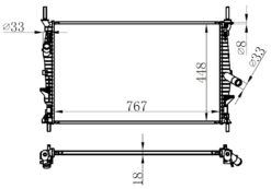 Motor Su Radyatoru Transıt Tuorneo Custom V362 V363 2.2tdcı 100ps 125ps 135ps 140ps 155ps 12 - BK218005CC-1789645