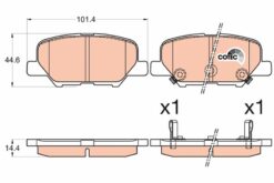 Arka Balata P4008 1.6-1.8hdi 12 Mıtsubıshı Asx 10 Outlander Ill 2.0-2.0 4wd-2.2 - 1609899680-GHY92648ZA-4605A802