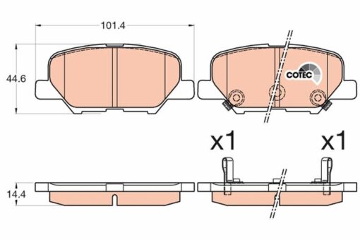 Arka Balata P4008 1.6-1.8hdi 12 Mıtsubıshı Asx 10 Outlander Ill 2.0-2.0 4wd-2.2 - 1609899680-GHY92648ZA-4605A802