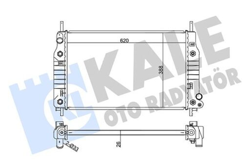 Motor Su Radyatoru Monde I- Iı 1.6 16 V 1.8 16v / 2.0 16v 92 00 Otom. 620 388 26 - 97BB8005BA-93BB8005HC-1671779