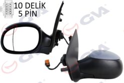 Dış Dikiz Aynası Sol 206 04 Elektrikli Isıtmalı Astarlı Asferik 5 Fiş Vm-208ehpal - 8149.KQ-8149.KY-8148.KE