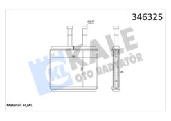 Kalorifer Radyatörü Chevrolet Aveo 06- / Kalos 05- - Aleminyum - 96539642