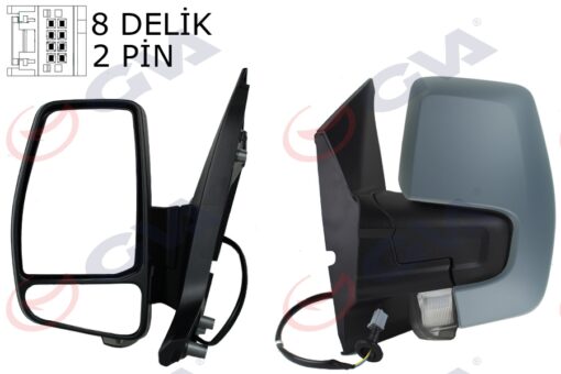 Dış Dikiz Aynası Sol Transit Custom V362 12 17 Mekanik Astarlı Sinyalli - BK21 17683 EL5JA6 2123241