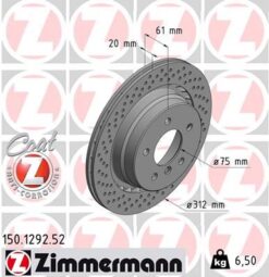 Fren Dıskı Arka Sol Bmw M3 E36 Kaplamalı Delıklı - 34212227177