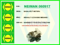 Bagaj Kilit Motoru Renault Clio Iıı Bbo Megane I - 8200060917-7701473742-7700427088