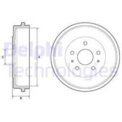 Fren Kampanası Arka Ford B-max 12> Tourneo-transit Courier 14>24 Dış: 271mm/ İç: 228mm - 1752037-1763131-1833868-EY161126AA
