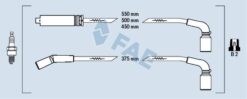 Buji Kablo Set Chevrolet Kalos 1.4 02 Lanos 1.4-1.5 97 Chevrolet Aveo 1.5-kalos 1.5 05 - 96305387