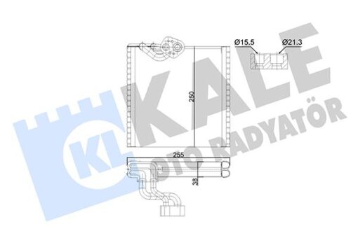 Evaporatör Al/pl/brz Kangoo-grand Kangoo Evaporatör - 7701209856
