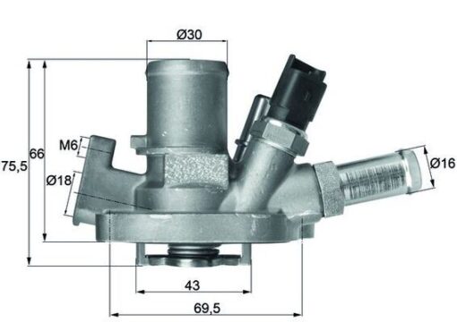 Termostat Musurlu 80 C Alfa Romeo Gıulıetta 10> Mito 11> Fıat Egea 16> 500x 14> 500l 12> Jeep Renegade 14> Compass 17> Lancıa Delta Iıı 07>14 1.4 1.4tbı - 55215006-55250168-K04892642AC