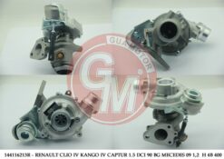 Turbo Şarj Renault Clıo Iv Kango Captur 1.5 Dcı 75-90 Bg Dacıa Dokker Logan Sandero - 144116213R-144117533R-144119263R