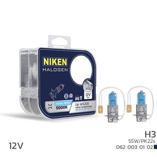 Nıken 12v H3 55w Beyaz Işık Ampul Pk22s 5000k - UNIVERSAL