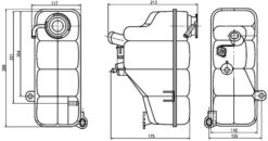 Radyator Yedek Su Deposu Mercedes W202 W463 - A2025000249