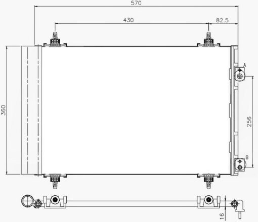 Klima Kondenseri Berlıngo-partner-307-308-508-5008-3008-c4-ds4-ds5 1.4-1.6-2.0 Hdı-vtı - 6455.CX-6455.GH-6455.GL-6455.HK