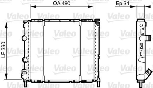 Radyatör Clıo Iı 98>kng 98-03 Ac Mek 480x390x34 - 7700417175-7700836303
