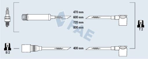 Buji Kablo Takımı Seti Astra F-vectra A-ascona C-kadett E 1.6i C16nz - 90297423-90297570-90350556-1612545