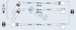Buji Kablosu Takımı Astra F 91 98 Vectra A 88 95 1.8-2.0i 18sv-c18nz-20ne-c20ne Vectra B 1.6 16lz2 - 90510854-1612611-90449884-90510855