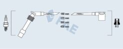 Buji Kablosu Takımı Opel Corsa B-combo B 93 00 1.2-1.4i C12nz-x12sz-14nz-x14sz - 90510851-1612608