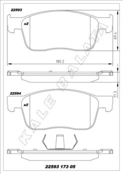 Ön Fren Balatası Fıat Scudo 23> Zafıra Lıfe 19> Vıvaro C 19> Jumpy Iıı 16> Expert 16> Toyota Proace 16> 304 Mm - 1613260780-1680791780-155253709